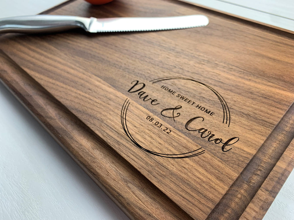 Personalized Cutting Board, Engraved Cutting Board, Couples Gift, Wedding Gift, Engagement Gift, Anniversary Gift, House Warming Gift, 064