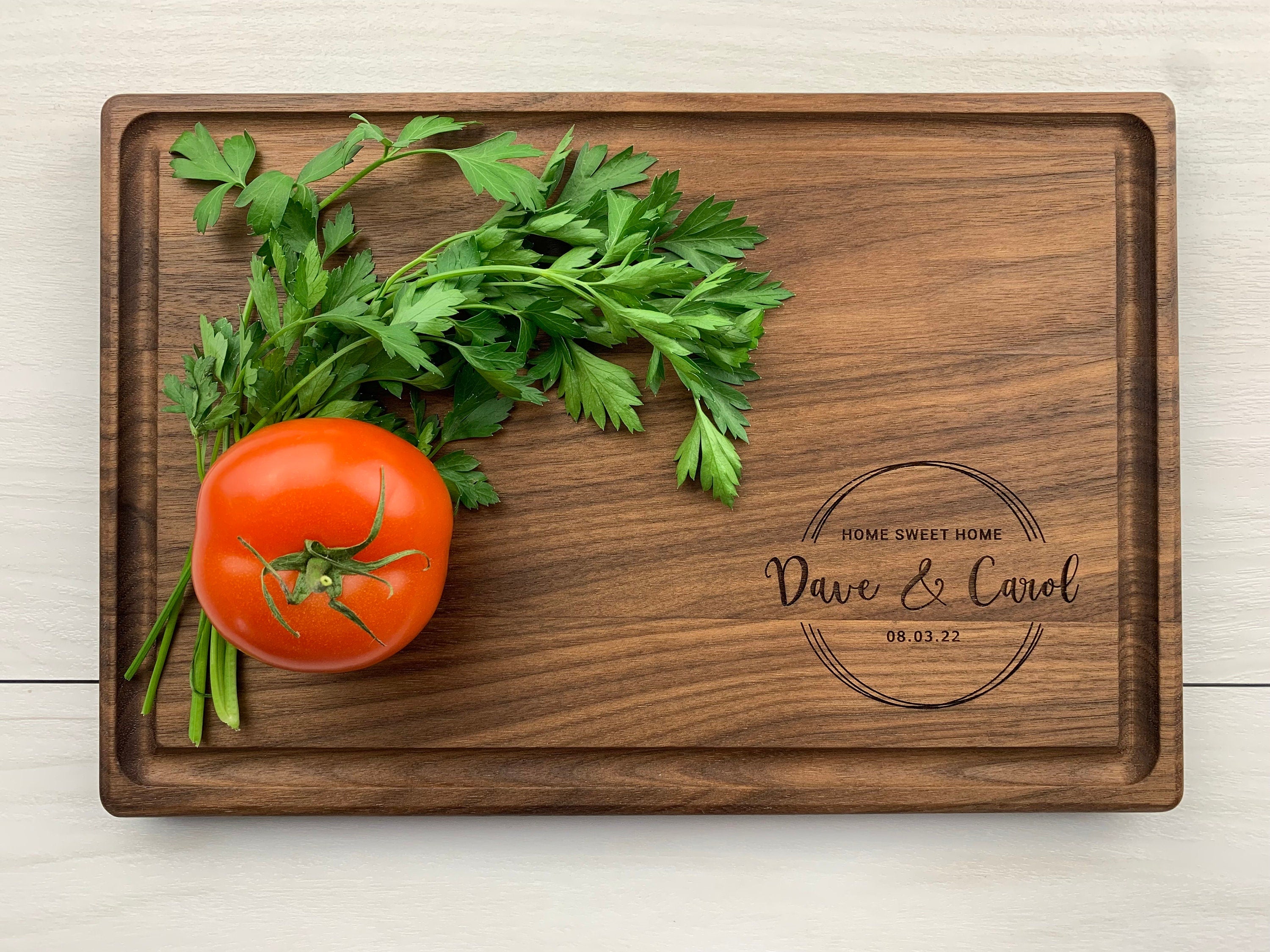 Personalized Cutting Board, Engraved Cutting Board, Couples Gift, Wedding Gift, Engagement Gift, Anniversary Gift, House Warming Gift, 064
