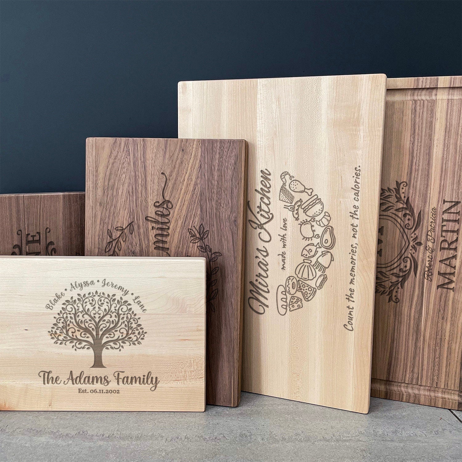 Personalized cutting board, Custom engraved, Gift for couple, wedding, birthday, anniversary, housewarming | CT09