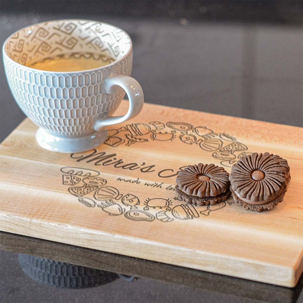 Personalized cutting board, Custom engraved, Gift for couple, wedding, birthday, anniversary, housewarming | CT09