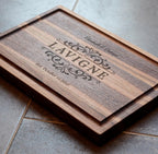 Personalized cutting board, Custom engraved, Gift for couple, wedding, birthday, anniversary, housewarming | CT09