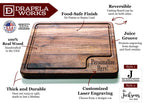 Walnut Cutting Board, Elegant Cutting Board, Large Thick Cutting Board, BBQ Board, Walnut Wood, Closing Gift