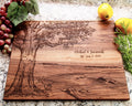 Personalized Cutting Board, Tree River Scene Board, Personalized Gifts, Wedding Anniversary Gifts for Her, Gifts for Him, Housewarming Gift