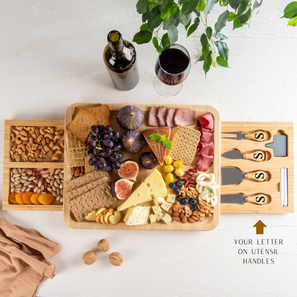 Personalized Charcuterie Board - Engraved Cheese Board, Wedding Gift, Housewarming Gift, Anniversary Gift, Engagement Present for the Couple