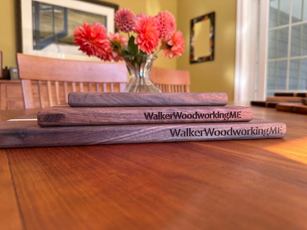 Set of Three Wooden Cutting Boards - Made in Maine - Walnut and/or Cherry
