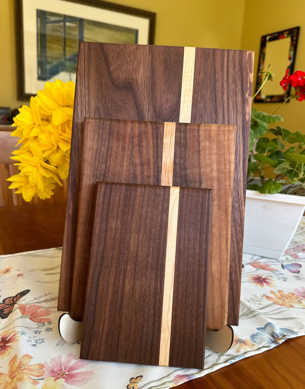 Set of Three Wooden Cutting Boards - Made in Maine - Walnut and/or Cherry