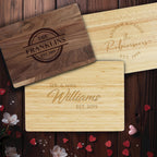 Anniversary Gifts, Personalized Cutting Boards, Anniversary Gifts for her, Gifts for Couple, Gifts for Him, Gifts for Husband, Custom Boards