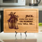 Personalized Fantastic Designed Yoda Cutting Board, Seasonal Decor Gift, Valentine's Gift for Star War Lover, Custom Home Decor for Dad Son