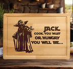 Personalized Fantastic Designed Yoda Cutting Board, Seasonal Decor Gift, Valentine's Gift for Star War Lover, Custom Home Decor for Dad Son