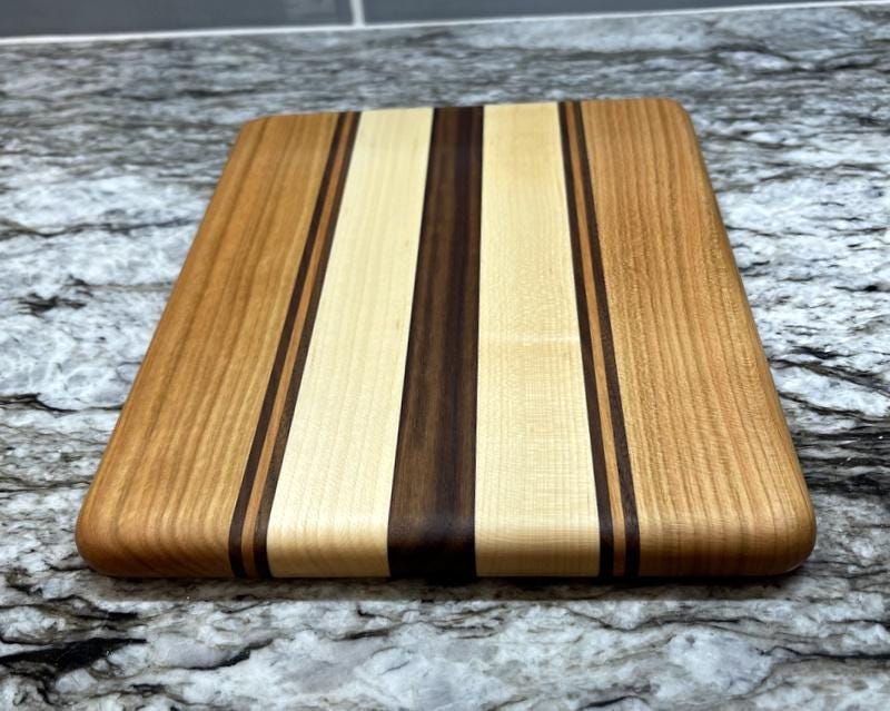Handmade Wood Cutting Board, Cheese Board, Wood Cutting Board, Multi-Wood Cutting Board, Serving Board