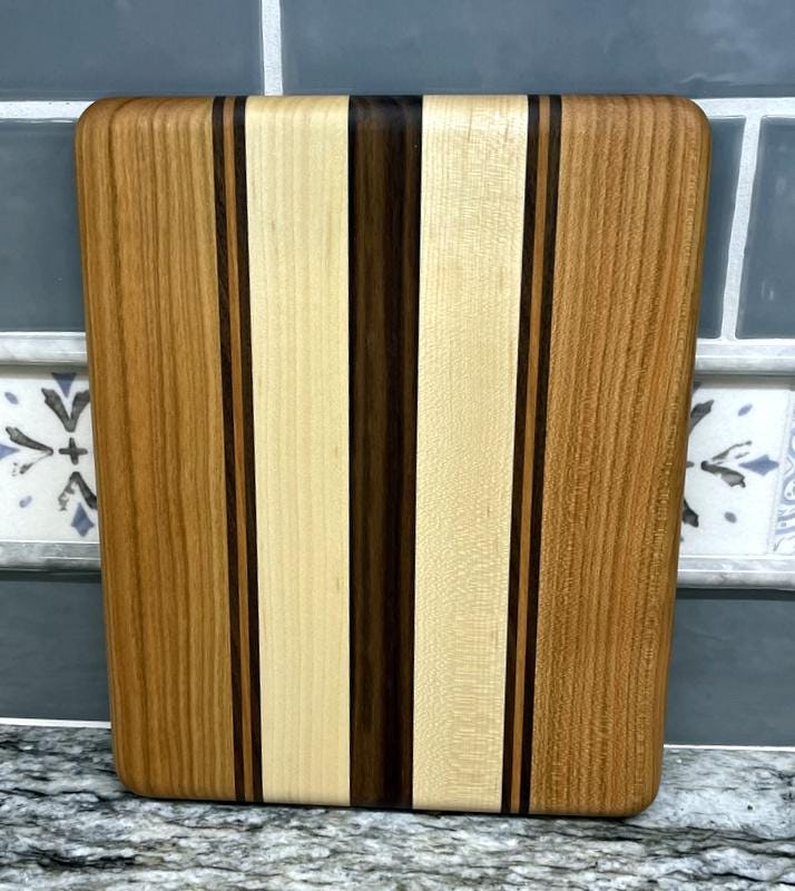 Handmade Wood Cutting Board, Cheese Board, Wood Cutting Board, Multi-Wood Cutting Board, Serving Board