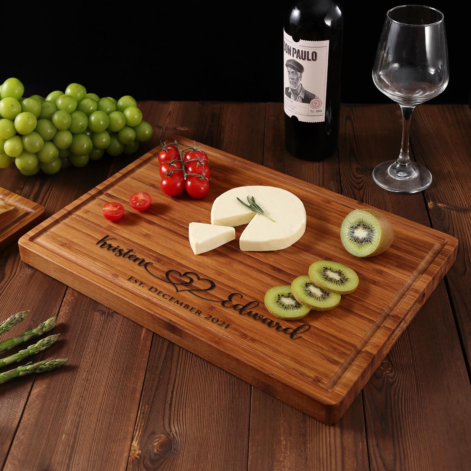 Personalized Cutting Board Wedding Gift | Logo cutting board | Custom cutting board | Unique Christmas Gift | Personalized Engagement gifts