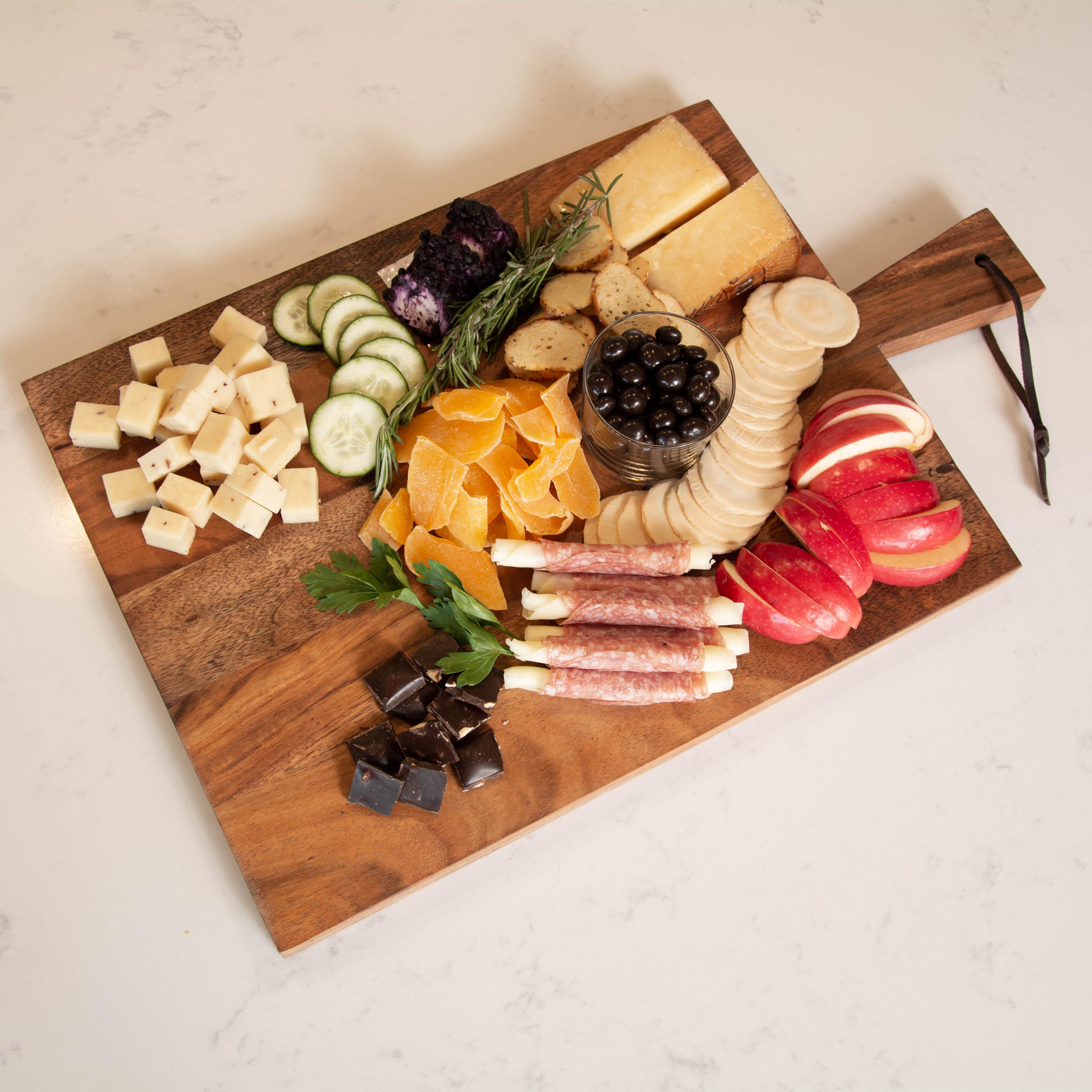 Handcrafted Acacia Wood Cutting Board - Rustic Serving Board, Natural Kitchen Decor & Chopping Board for Everyday Use