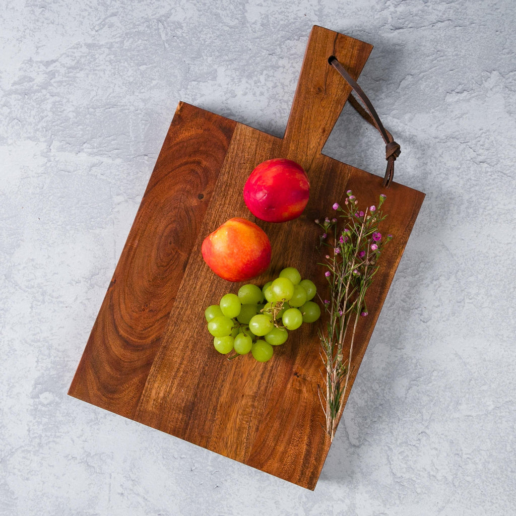 Handcrafted Acacia Wood Cutting Board - Rustic Serving Board, Natural Kitchen Decor & Chopping Board for Everyday Use