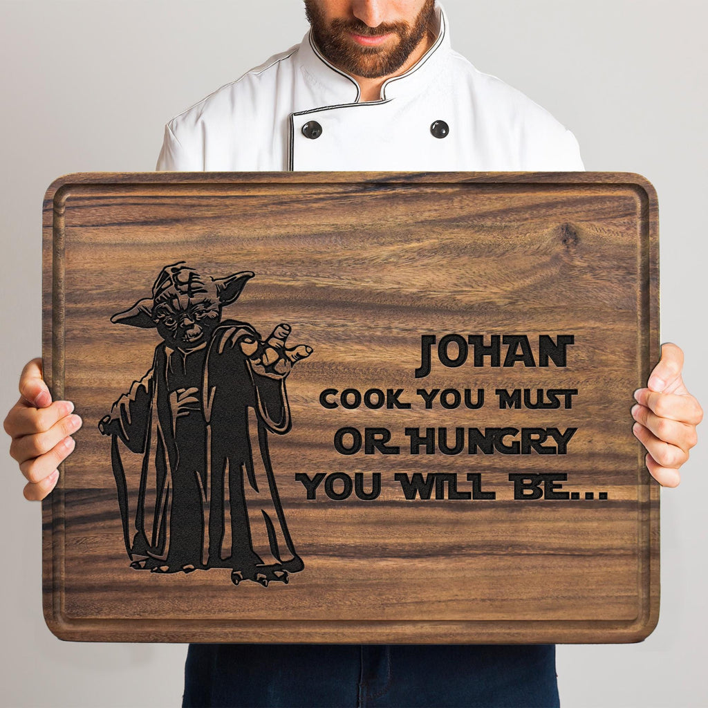 Personalized Fantastic Designed Yoda Cutting Board, Seasonal Decor Gift, Valentine's Gift for Star War Lover, Custom Home Decor for Dad Son