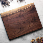 Solid One Piece Cutting Board, Wood Charcuterie Board No Glue, Walnut, Cherry, Maple, Personalized Gift, Custom Engraved