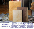 Solid One Piece Cutting Board – Walnut, Cherry, Maple – Single Piece of Hardwood, Wood Personalized Charcuterie Board, Wooden Serving Boards