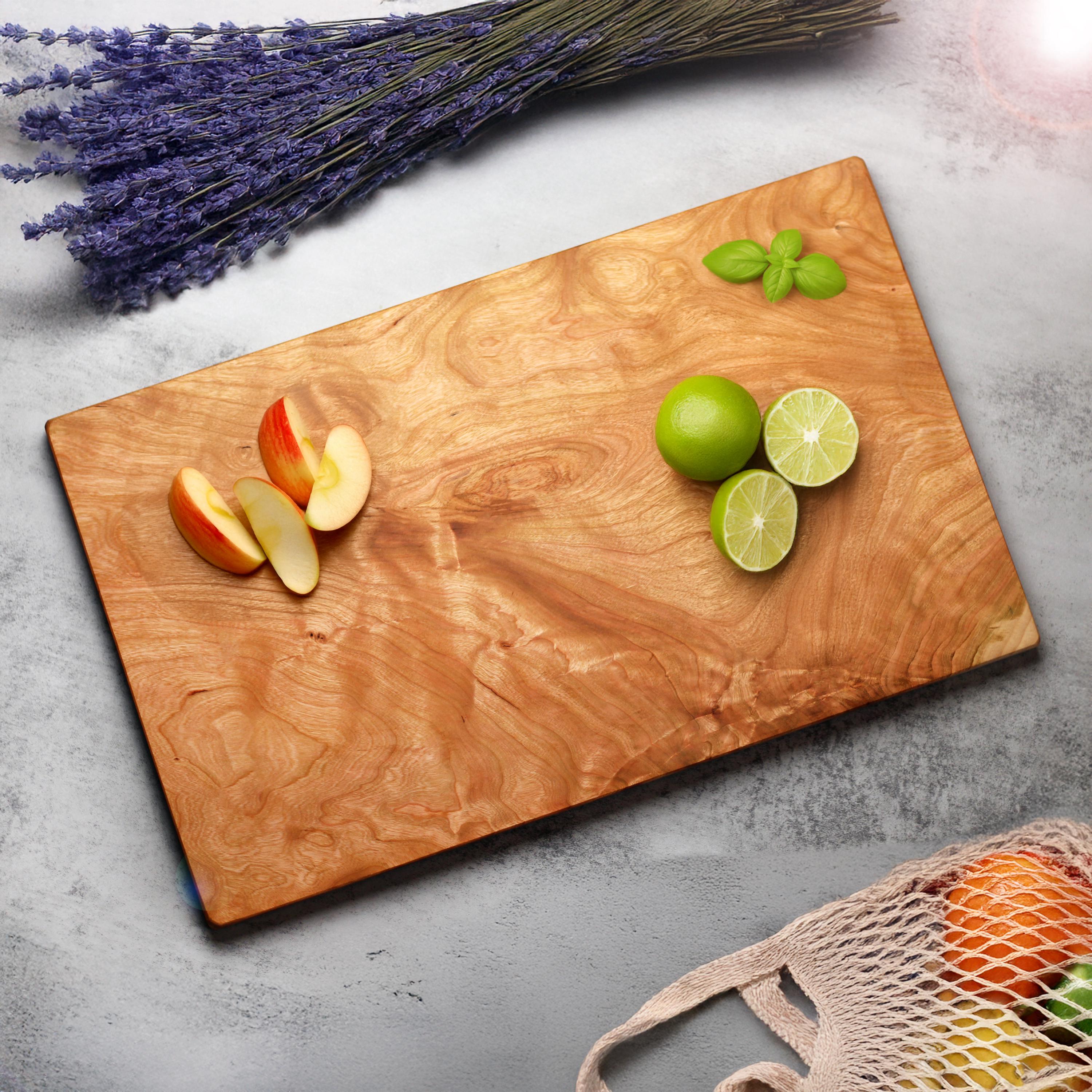 Solid One Piece Cutting Board – Walnut, Cherry, Maple – Single Piece of Hardwood No Glue, Wood Personalized Charcuterie Board, Wooden Boards