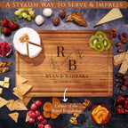Personalized Cutting Board Engraved Cheese Board, Wedding Gift, Housewarming Gift Anniversary Gift, Unique Engagement Present for the Couple