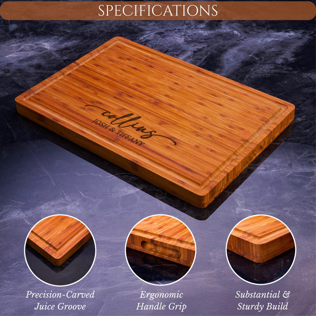 Personalized Cutting Board Engraved Cheese Board, Wedding Gift, Housewarming Gift Anniversary Gift, Unique Engagement Present for the Couple