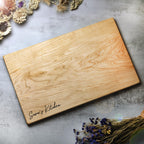 Solid One Piece Cutting Board – Walnut, Cherry, Maple – Single Piece of Hardwood, Wood Personalized Charcuterie Board, Wooden Serving Boards