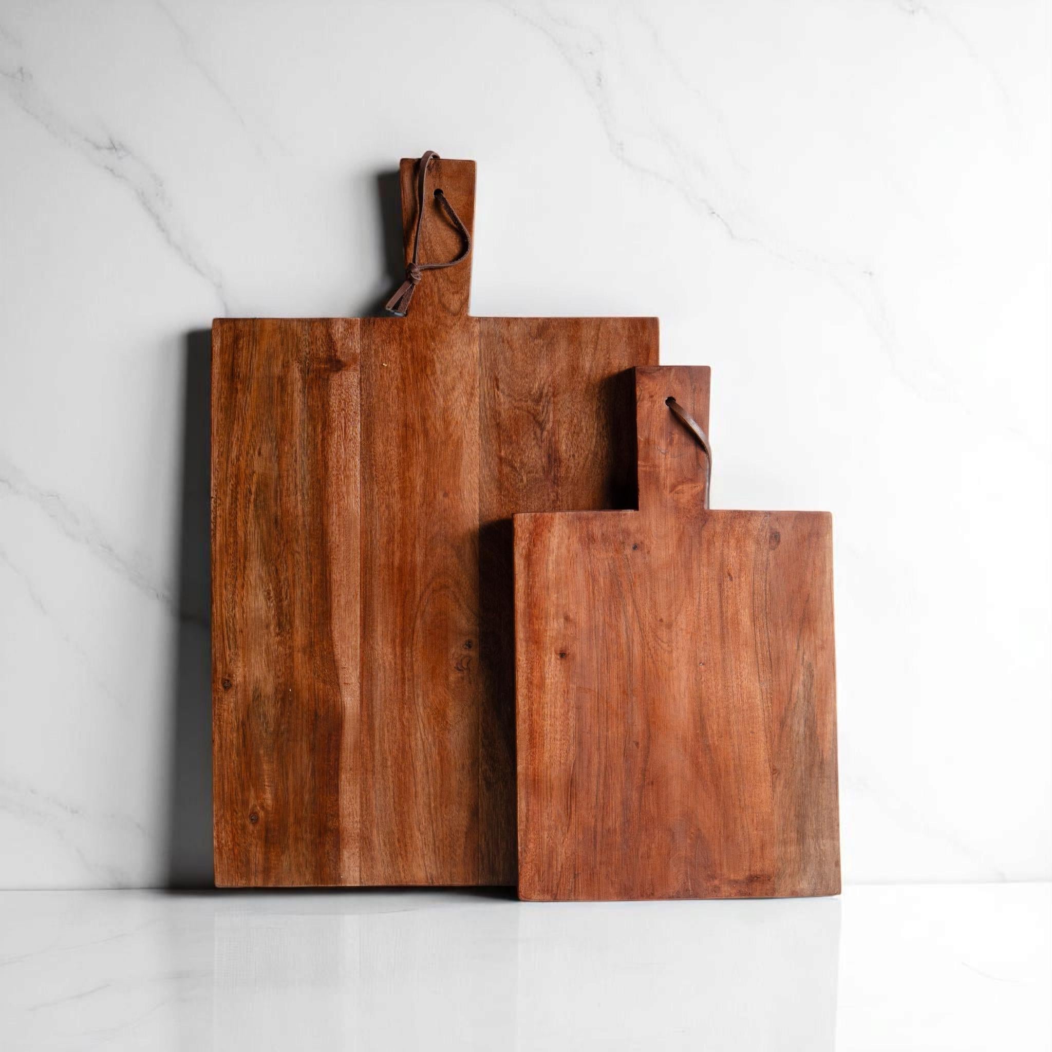 Handcrafted Acacia Wood Cutting Board - Rustic Serving Board, Natural Kitchen Decor & Chopping Board for Everyday Use
