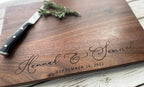 Personalized Cutting Board - Engraved Cutting Board, Charcuterie Board, Wedding Gift, Housewarming Gift, Anniversary Gift, Engagement