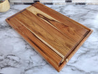 Custom Size Teak Wood Cutting Board, Made to Order Wooden Chopping Board, Up to 24 x 36 inch, Optional Juice Groove, RV Cutting Board