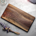 Solid One Piece Cutting Board – Walnut, Cherry, Maple – Single Piece of Hardwood No Glue, Wood Personalized Charcuterie Board, Wooden Boards