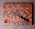 Handmade Reversible Walnut End Grain Cutting Board - The Best Solution For Your Knives