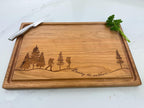 Personalized Cutting Board, Custom Cutting Board, Mountain View, Nature Art, Adventure Awaits, Nature Lover Gift, Couples Gift, Hikers, 555