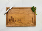 Personalized Cutting Board, Custom Cutting Board, Mountain View, Nature Art, Adventure Awaits, Nature Lover Gift, Couples Gift, Hikers, 555