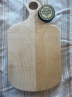 One Piece, Non-Toxic, Handcrafted Large Cutting Board – Choose Walnut, Cherry, or Maple | Charcuterie, Cheese Board, Kitchen Gift