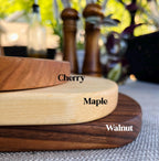 One Piece, Non-Toxic, Handcrafted Large Cutting Board – Choose Walnut, Cherry, or Maple | Charcuterie, Cheese Board, Kitchen Gift