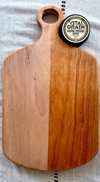 One Piece, Non-Toxic, Handcrafted Large Cutting Board – Choose Walnut, Cherry, or Maple | Charcuterie, Cheese Board, Kitchen Gift